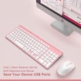 thumbnail image 2 of Combo de teclado y ratón JOYACCESS Ergonomic Wireless Rosa, 2 of 7