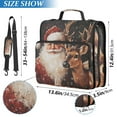 thumbnail image 2 of 3 Ring Zipper Binder with Shoulder Strap Waterproof Trapper Keeper 2 Inch D-Ring 500 Sheets Capacity Christmas Santa Claus and Deer, 2 of 7