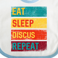 thumbnail image 4 of Inktastic Discus Thrower Eat Sleep Discus Repeat Boys or Girls Baby Bib, 4 of 4