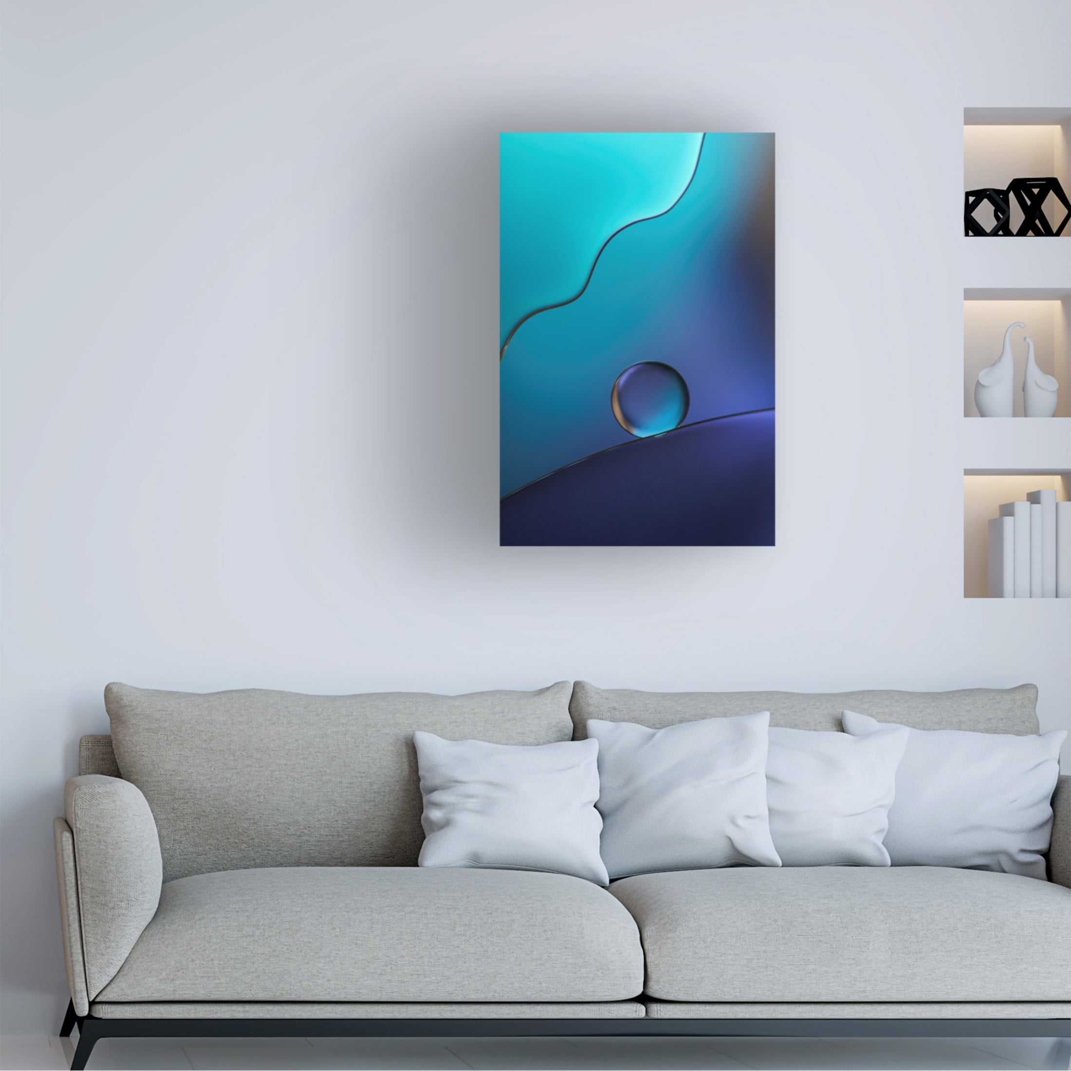 Canvas Wall Art - Rina Barbieri 'Abyss' Wall Art for Living Room, Bedroom, or Office Décor by Trademark Fine Art - 16 x 24 Inches