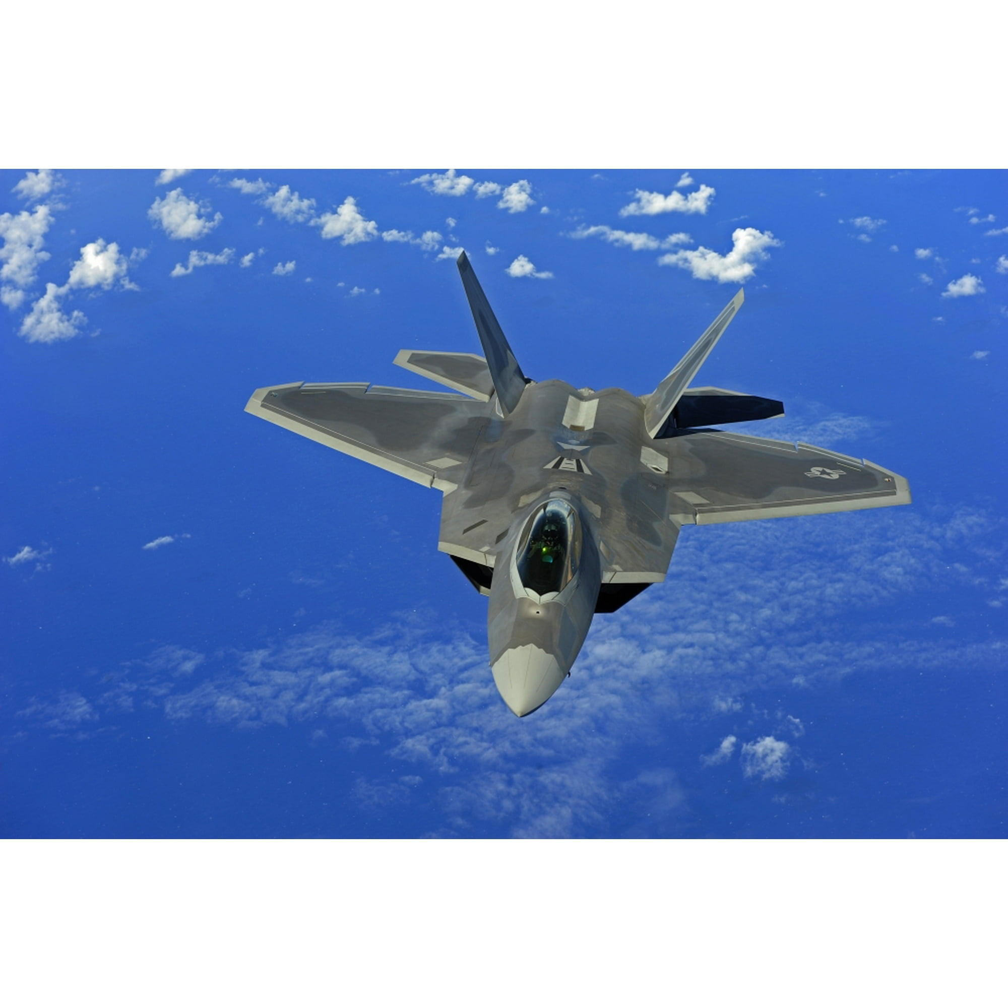 F-22 Raptor Fighter Flies Near Introduced In 2005 It Has