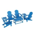 thumbnail image 6 of WestinTrends 7 Piece Hdpe Plastic Outdoor Patio Dining Set, Pacific Blue, 6 of 13
