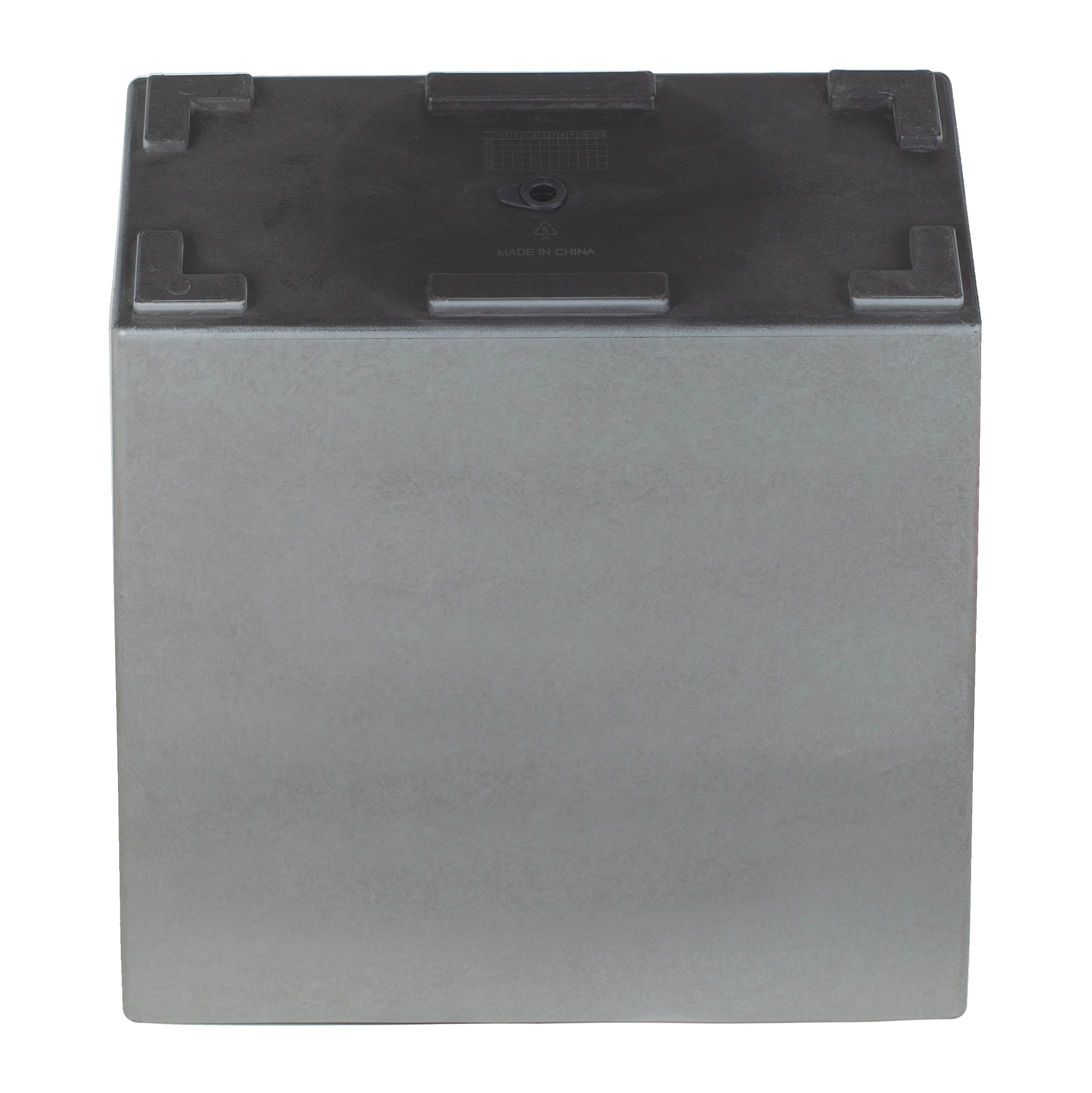 Mainstays Asher 24" x 12" x 24" Rectangle Gray Plastic Planter