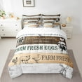 thumbnail image 2 of Erosebridal Pig Rooster Cow Bedding Queen Size,Rustic Cabin Comforter Sets with Sheets,Farmhouse Animal Bedding Sets Queen Size,Lightweight Lodge Room Decor,7 Pieces, 2 of 6