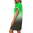 thumbnail image 4 of TaTaai Women's Casual V-Neck Short Sleeve Solid Color Loose Dress Fashion Comfortable Breathable Fabric Midi Dress Great for Spring Summer Daily Life Vacation and Party Occasions Gift, 4 of 5
