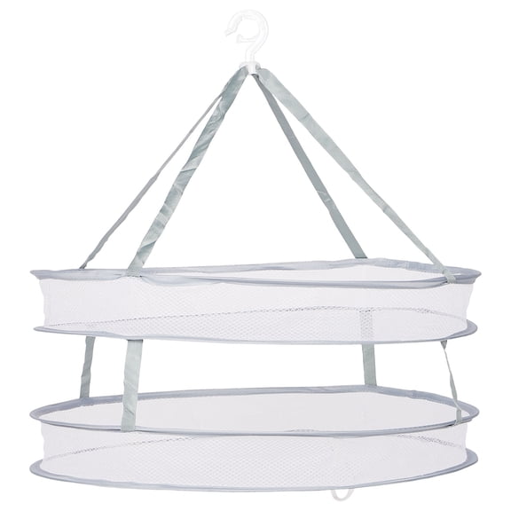 HOMEMAXS Blue Polyester Laundry Hanging Net for Efficient Air Drying Indoor Outdoor Use, Convenient Folding Design, Size