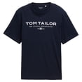 thumbnail image 1 of TOM TAILOR Camiseta para hombre - camiseta estampada, cuello redondo, corte recto, algodón Azul M (Medium), 1 of 6