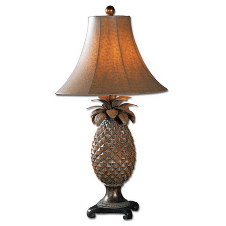 Bronze Finish Drop - Table Lamps 1 Light With Brown Glaze Bronze Accents Finish Resin Metal Material 31 inch 100 Watts