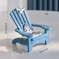 thumbnail image 4 of Sinkoo 4 Pcs Wooden Handmade Mini Beach Chair Ornament Decorations for Bedroom, Office, Nautical Ocean Home Decor, Article Home, Coastal Beach Decor (blue), 4 of 7