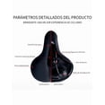 thumbnail image 5 of Asiento Xtrellar Bicicleta Sillín Cojín Suave Impermeable Prostatico Color Negro, 5 of 5