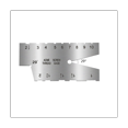 thumbnail image 2 of 2Pack TR 29° T Angle Sample Gauge, Screw Thread Gauge Gage Tool Grinding Stainless Steel Cutting Tools, 2 of 8