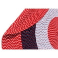 thumbnail image 3 of Better Trends 96" Round Braided Rug 100% Polypropylene Durable and Stain Resistant Reversible Indoor Area Utility Rug, Country Stripe Collection - Americana Stripe, 3 of 7