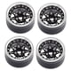 thumbnail image 1 of 4 llantas con beadlock para coche teledirigido 1/10 de 1,9 pulgadas, fáciles de instalar y directas. Negro, 1 of 9