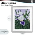 thumbnail image 4 of Stupell Industries Modern Purple & White Irises Gray Framed Print Under Glass, 17 x 21, by Sarah Waldron Kimball, 4 of 8