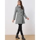 thumbnail image 3 of Abrigo de invierno Allegra K cuello de solapa Gris XS, 3 of 6
