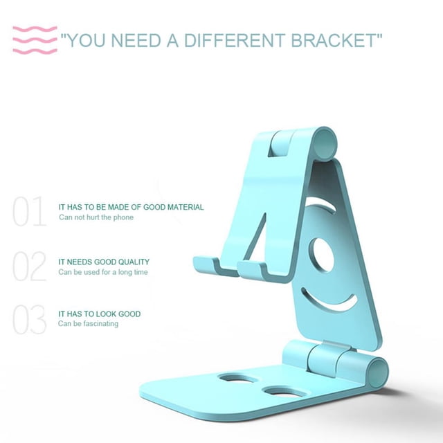 Portable Mini Desktop Mobile Phone Universal Holders Stand Tabletop Tablet Holder Slacker Bracket Universal Foldable Smartphone Bracket Pink