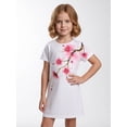 thumbnail image 5 of Girls Easy-Wearing Dress Relaxed-Fit Short Sleeve Casual Elegant Dress Daily Style for Little Girls Age 5-10 Holiday Style, 5 of 6