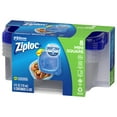 Ziploc® Brand, Food Storage Containers with Lids, Smart Snap Technology