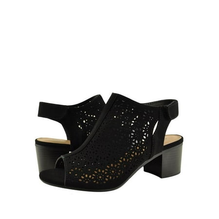 - City Classified Elect S Women's Peep Toe Cut Out Ankle Bootie