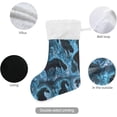 thumbnail image 3 of Coolnut 17.7 Inch Christmas Stockings, 2 PCS Delicate Black Horses Presonalized Large Stocking Sock for Family Holiday Xmas Party Decorations, 3 of 7