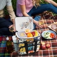 thumbnail image 5 of FORMRS Insulated Cooler Bag 24 Cans Capacity Soft Leakproof Lunch Box with Side Pockets, Floral Patterns, 5 of 7