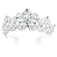 thumbnail image 3 of IFANLANDOR Crown Headwear Baroque Style Bridal Crown 1Pack Silver 6x2.2in, 3 of 8