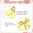 thumbnail image 3 of Envelope with Knot 6.8" x 5", 10Pcs Greeting Card Invitation Envelope with Ribbon for Invitations and Greeting Cards Gift Christmas Birthday Party, Yellow, 3 of 7