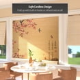 thumbnail image 2 of Red Lantern Bamboo Window Shade Blind - Sakura Blossom 72" W, 2 of 7