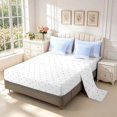 thumbnail image 3 of Manfei Modern Checkered 7-Piece Twin Bedding,Minimalist Polka Dot Bedding Comforter Set,Blue,Reversible, 3 of 7