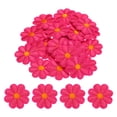 thumbnail image 1 of Parche de flores de Uxcell para planchar, bordado, parche de flores para reparación de ropa, mochila 3.54x3.54" 30 Pcs Rojo Rosa, 1 of 7
