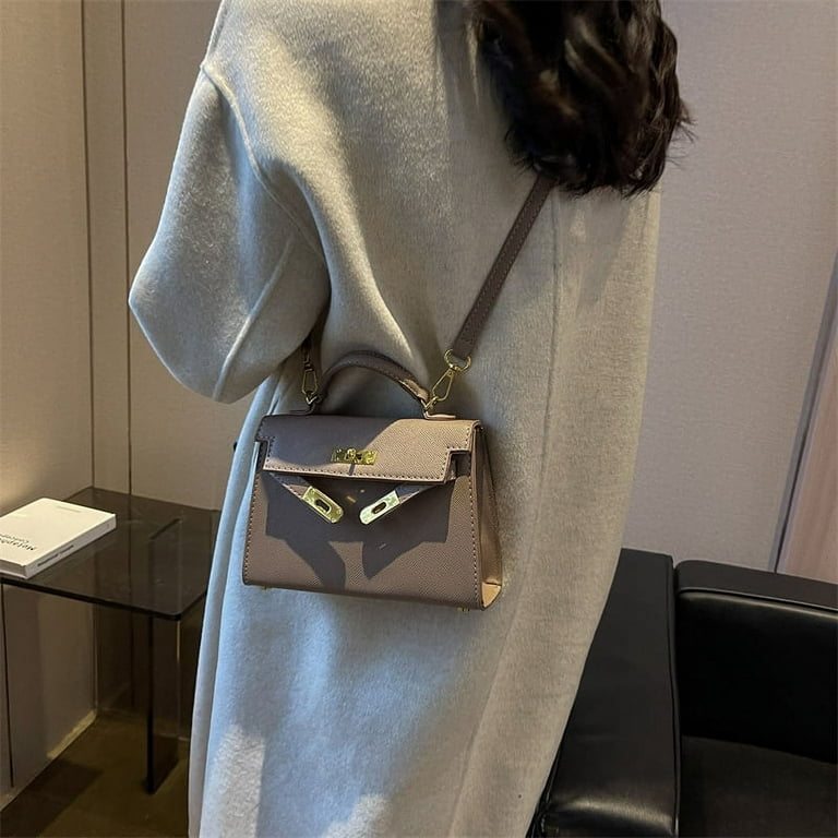 QWZNDZGR 2022 Winter Leisure Kelly Bag Women's New Style Aesthetic Trend  Messenger Bag Fashion Simple Portable Shoulder Bag 