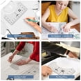 thumbnail image 3 of YOPTOP Tshirt Ruler Guide for Vinyl Alignment Tool with Soft Tape Measure Craft Sewing Supplies Accessories Tools for Cricut Heat Press HTV Heat Transfer Vinyl, 3 of 5