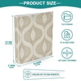 thumbnail image 3 of FORMRS 3 Ring Binder with Pockets 1.5" D-Rings Clip Board 200 Sheets Capacity, Light Brown Pattern, 3 of 8