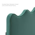 thumbnail image 3 of Platform Bed Frame, Twin Size, Teal Blue, Velvet, Modern Contemporary, Bedroom Master Guest Suite Room, 3 of 10
