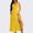 Yellow, variant on QUNYINEY Dresses for Women 2025 Casual Sleeveless Solid A-Line Dress Empire Waist Split Hem Square Neck Maxi Sundress