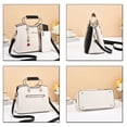 thumbnail image 3 of Stylago Purses and Handbags for Women with Pendant Leather Top Handle Tote Bag Color Blocking Crossbody Shoulder Bags Blue, 3 of 5