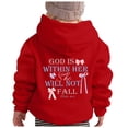 thumbnail image 1 of MEZZALL Sweat à Capuche Sport à Manches Longues Imprimé Mignon Décontracté pour Garçons et Filles, Rouge, 3-4 Ans, 1 of 5