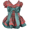thumbnail image 6 of Dalrosia Plaid Christmas Dog Dress with Big Bowtie Classic Puppy Clothes Holiday New Year Dog Outfit Pet Costume for Small Dogs Cat Apparel, 6 of 7