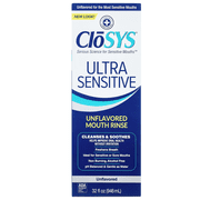 (3 pack) CloSYS Ultra Sensitive Mouthwash, Unflavored, 32 fl oz