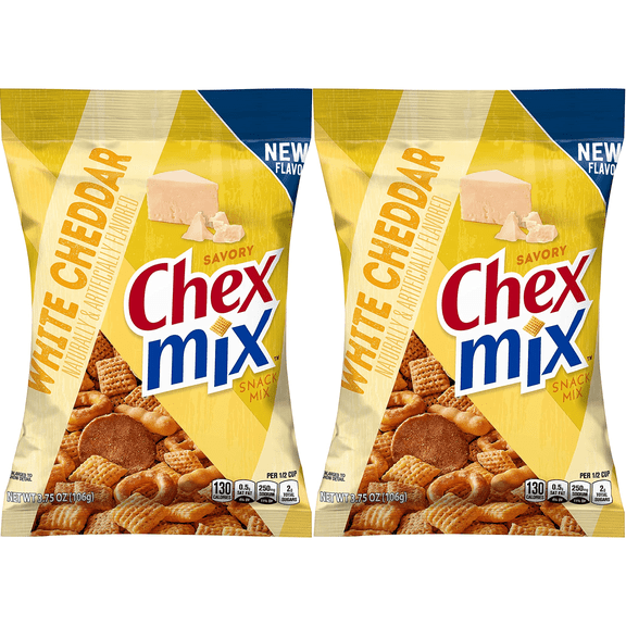 CHEX MIX WHITE CHEDDAR On the Go Snack Mix, 4.5 Oz. (BOX OF 2)