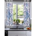 thumbnail image 2 of Boho Blue Flower Sheer Curtains 54 Inch Length 2 Panels Set for Living Room/Bedroom, Spring Watercolor Country Floral Plant Kitchen Curtains Grommet Semi-Sheer Curtains Window Treatments 42"x54"x2, 2 of 7