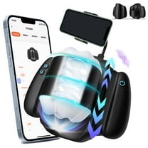 AYIYUN Thrusting Male Masturbator Sex Toys for Men 2 in 1 Stroker 3 Telescopic & 10 Vibrating Modes Automatic Adult Toy for Self-Pleasure Masturbation