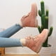 thumbnail image 4 of Botas altas británicas de algodón para mujer, zapatos informales de talla grande, botas de cuero para vestido de trabajo, color amarillo, otoño e invierno, 4 of 5