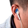 thumbnail image 2 of EarPod Cover and Hook Attachment for iPhone 7 / 6 / 6S / 6 Plus/ 5S/ 5C/ 5 Earphones Headphones Earbuds (7 Pair Black, White, Red, Orange, Clear, Blue, Hot Pink), 2 of 3
