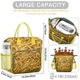 thumbnail image 2 of French Fries Snack Lover Lunch Bag – Large Insulated Lunch Box with Leakproof Dual Compartments Adjustable Strap & Multi-pocket Storage Cute Curly Cheese Fries Tote for Foodies Work or Picnic, 2 of 2