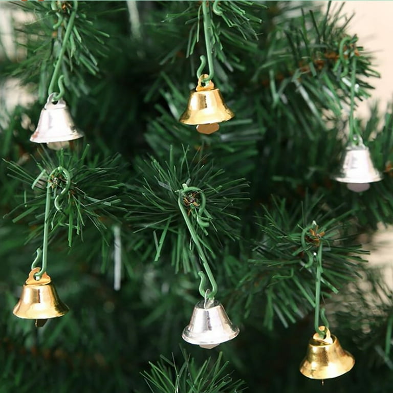 50pcs Mini Jingle Bells Small Jingle Bells Tiny Bells Christmas Bells Bell  Beads Orange or Purple Color Christmas Decoration Bells 