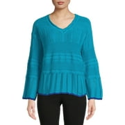 The Pioneer Woman Textured V-Neck, Womens