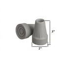 Crutch Tips Heavy Duty 7/8 Inch, Replacement Rubber Crutch Tips