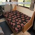 thumbnail image 4 of POLERO Furniture Protector Machine Washable Elastic Non Slip Bottom, Compatible with Camper RV RV Couch Covers(Christmas Bow Print), 4 of 7