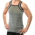 thumbnail image 2 of Different Touch 2 Pack Contrast Color G-Unit Tank Tops Muscle Rib Men Adult, 2 of 3
